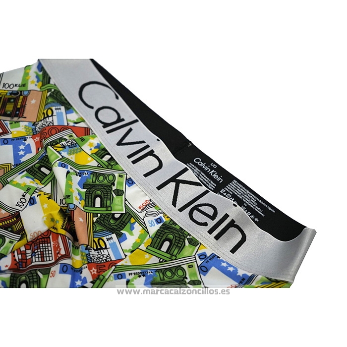 Boxer Calvin Klein Hombre Prints Colors Verde